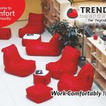 work comfortably with bean bags