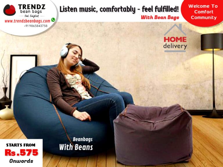 listen music with bean bags